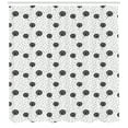 thumbnail image 3 of Ambesonne Dandelion Shower Curtain, Springtime Flower Fluff, 69"Wx75"L, Black and White, 3 of 3
