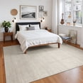 thumbnail image 4 of Roxstand Washable Rugs 6x9, Lightweight Striped Non Slip Area Rugs for Living Room, Stain Resistant Beige Farmhouse Bedroom Rug(6'x9', Beige), 4 of 11