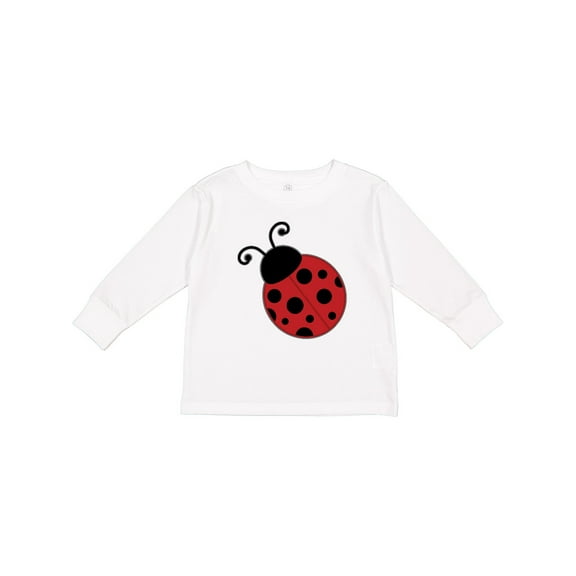 Inktastic Ladybug Boys or Girls Long Sleeve Toddler T-Shirt