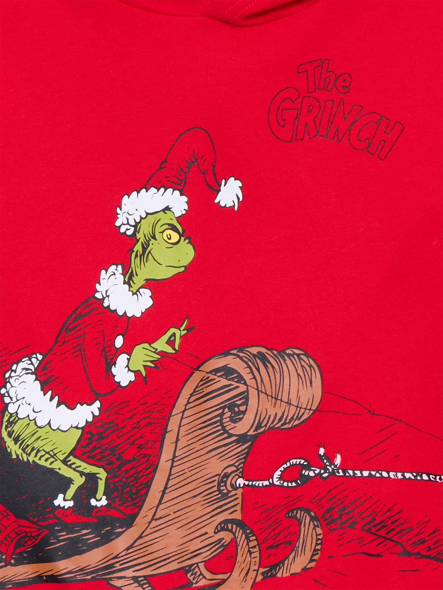 Dr. Seuss The Grinch Little and Big Boys' Front Back Graphic Hoodie, Sizes XS-XXL