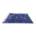 thumbnail image 2 of Ahgly Company Machine Washable Indoor Rectangle Abstract Blue Modern Area Rugs, 2' x 4', 2 of 4