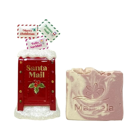 Bath & Body Works Letters To Santa Wallflowers Fragrance Plug With a Himalayan Salts Springs Sample Soap.