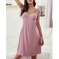 thumbnail image 6 of Richie House Nightgown Sexy Lingerie for Women Nightwear Sleeveless Nightdress S-L RHW2916-A-M, 6 of 7