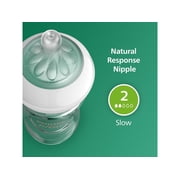 Philips AVENT Glass Natural Baby Bottle with Natural Response Nipple, Clear, 4oz, 4pk