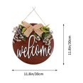 thumbnail image 4 of Miangastore Plaque de Maison Café Rond 1Pcs 11.8x11.8 Po, 4 of 9