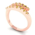 thumbnail image 2 of 0.44 ct Brilliant Round Cut Natural Citrine 14k Rose Gold Band SZ 5.75, 2 of 6