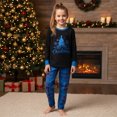 thumbnail image 2 of RUINIXCW Family Christmas Pajamas Matching Sets Xmas PJS Holiday Jammies for Whole Family Tree Long Sleeve Tops and Plaid Pants Family Christmas Outfits Sleepwear, 2 of 10