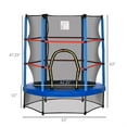 thumbnail image 7 of Demi Bonn Φ5FT Kids Trampoline with Enclosure Net, Suitable for Ages 3 to 6 Years, Blue, 7 of 7