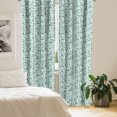 thumbnail image 2 of Ambesonne Modern Curtains, Geometrical Circles Dots, Pair of 28"x84", Hunter Green Turquoise, 2 of 5