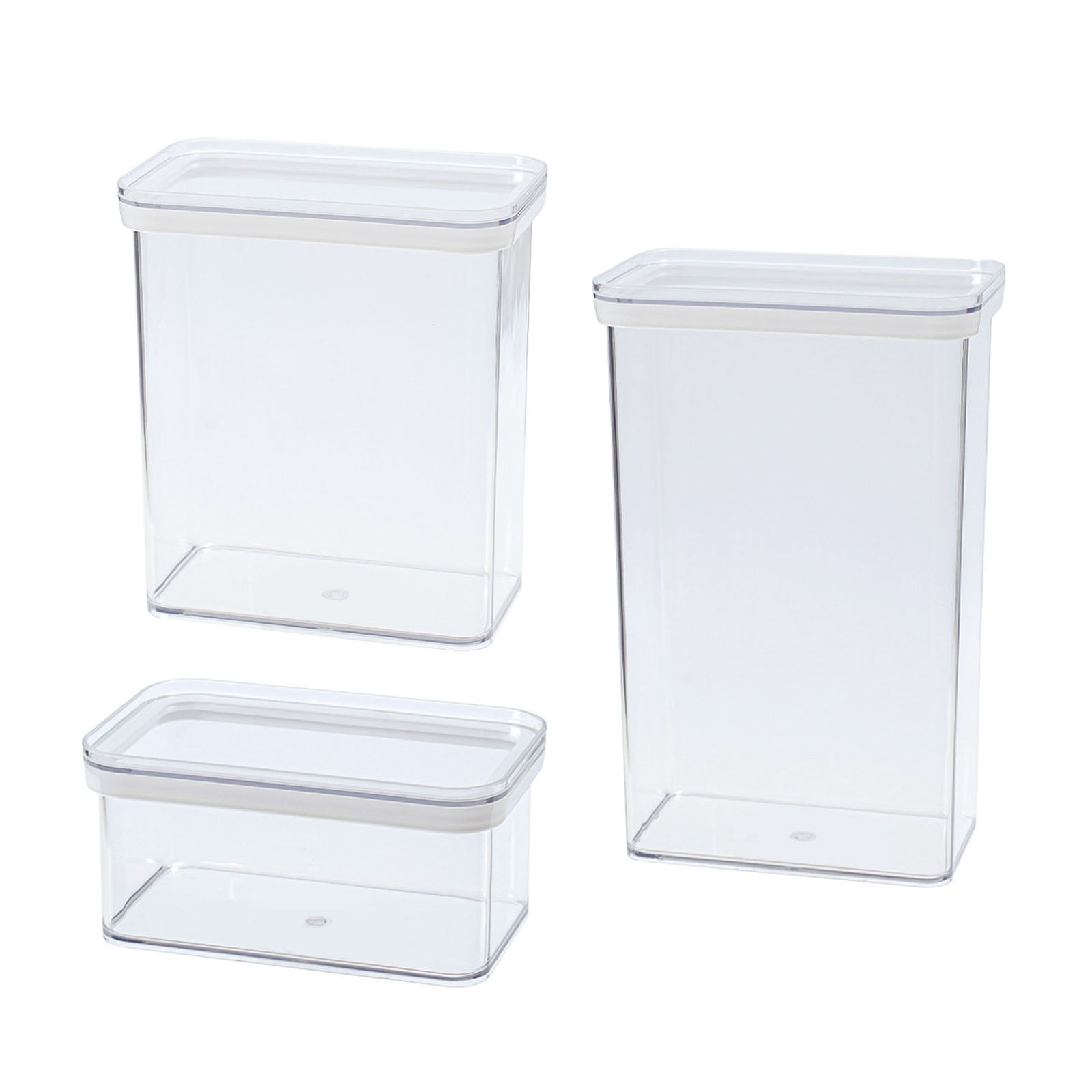couvercle 8 litre Nouveau! Plastique transparent stockage case cases set conteneur