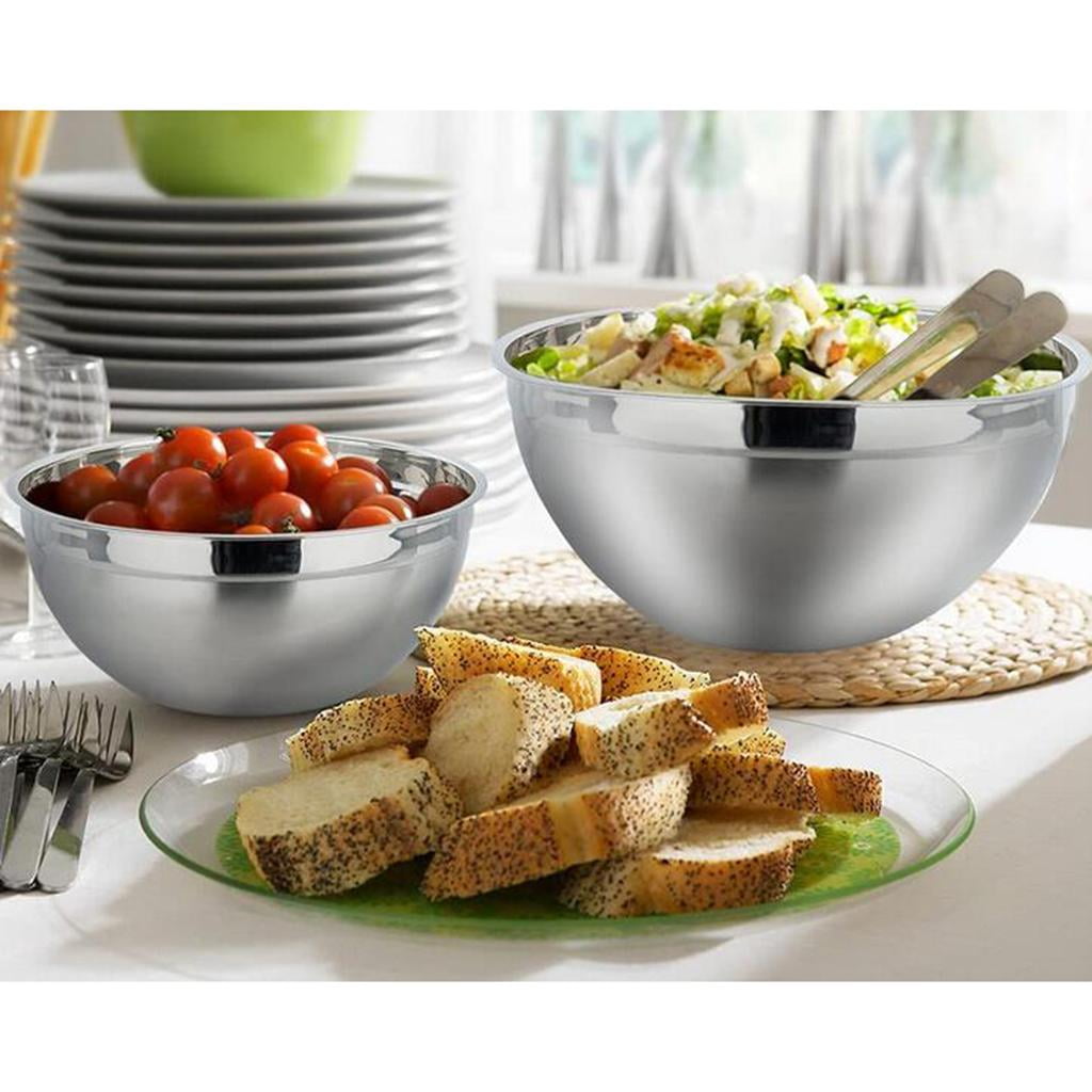 Bandejas para r Juego de Cocina con Espejo Pulido Anidado de Acero