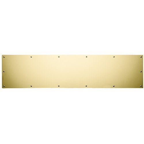 Baldwin 2000.0830 Kick Plate Kick Plate Door Plate 8 x 30 ;Satin Brass