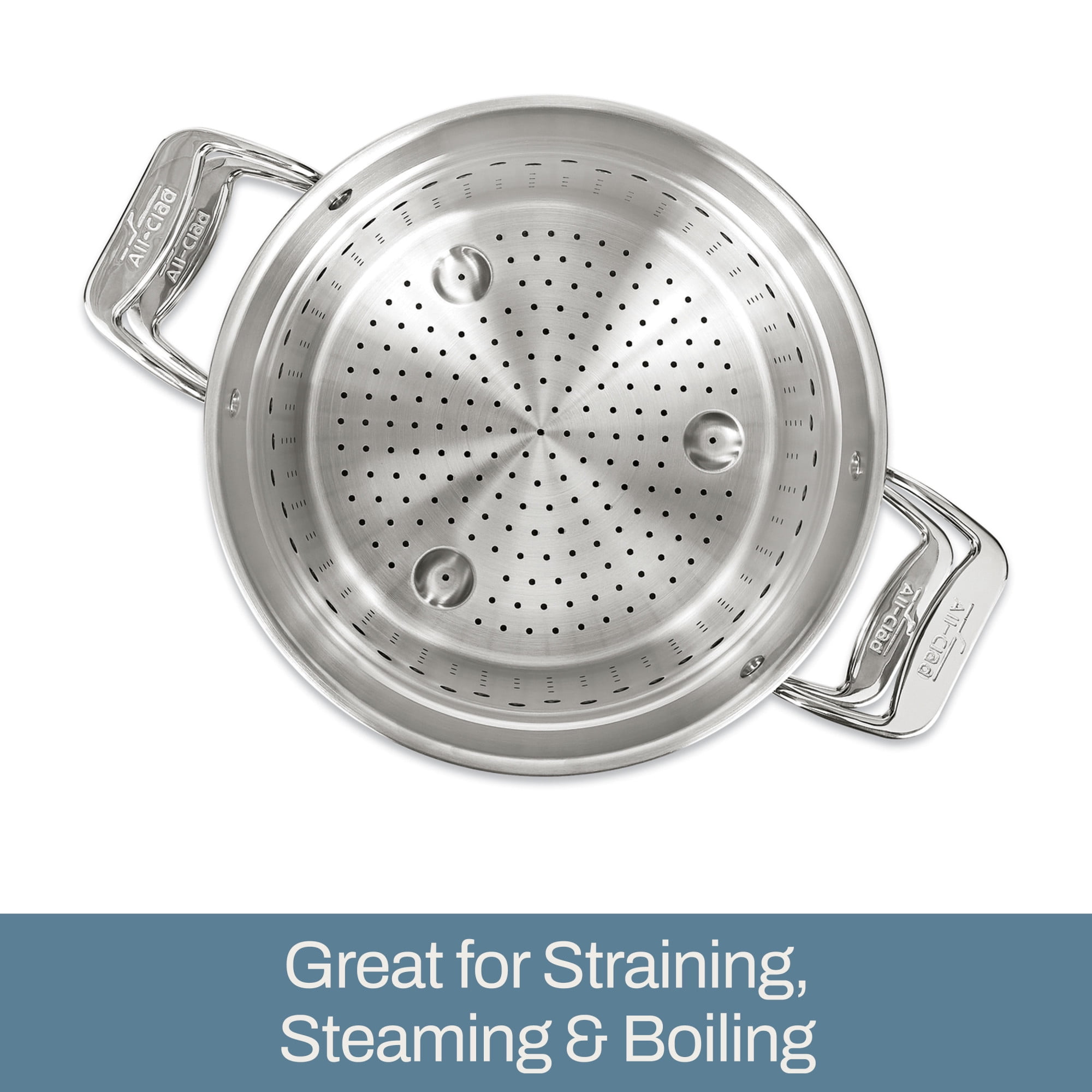 All-Clad Simply Strain, Stainless Steel Multipot with Insert, 8 Quart