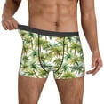 thumbnail image 2 of Kdxio Men's Boxer Briefs with Green Hawaii Palms Print - Comfortable and Breathable Underwear for Everyday Wear, 2 of 7