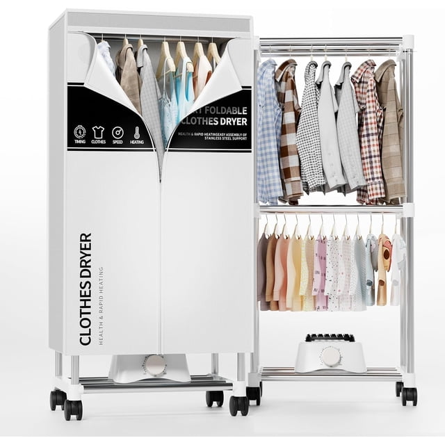 Secadora portátil Kiseely Electric de 15 kg de capacidad, color gris