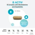 thumbnail image 3 of XYMOGEN B Activ Vitamin B Complex with Benfotiamine, Methylfolate, Biotin, Vitamin B6 - Energy Supplements Vitamin B12 (Methylcobalamin b12) - Adrenal Support + Mood Support Supplement (180 Capsules), 3 of 7