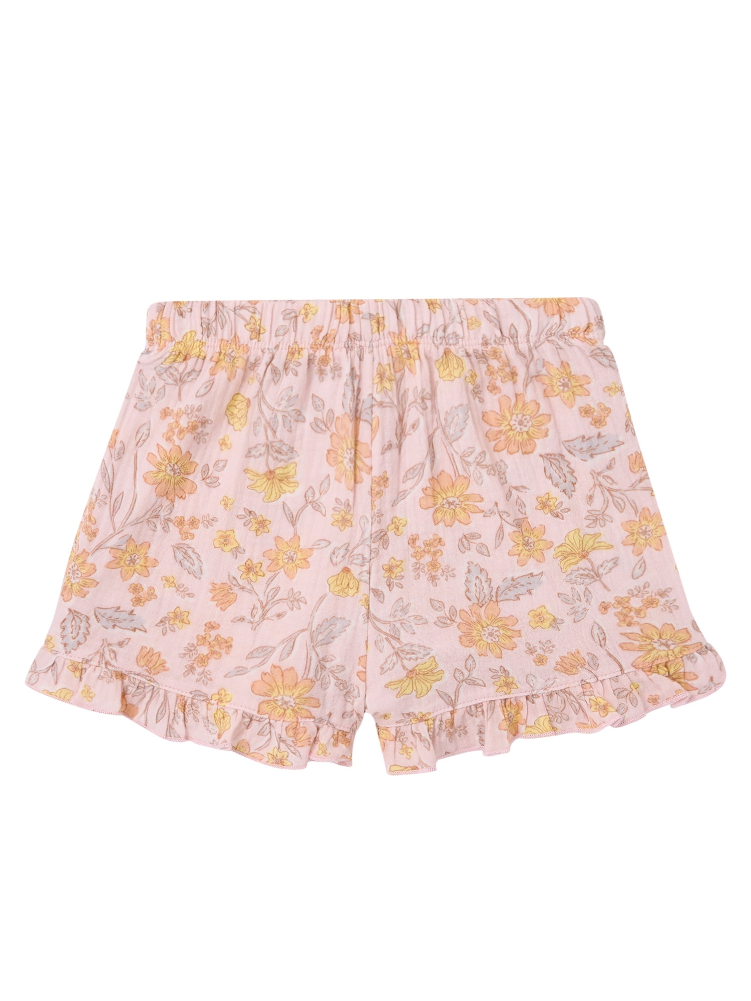 Modern Moments by Gerber Toddler Girl Top and Short Outfit Set with Crossback Detail, 2-Piece, Sizes 12 Months - 5T