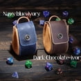 thumbnail image 4 of Leather Dice Bag Drawstring Pouch for DND-Dices Coin Purse Jewelry Storage Bag Role Playing Game Accessories Gift, 4 of 15