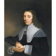 thumbnail image 3 of Govert Flinck 12x14 Black Modern Framed Museum Art Print Titled - Portrait of Dorothea Berck of Alblasserdam&nbsp;(1593-1684), Wife of Joseph Coymans, 3 of 5