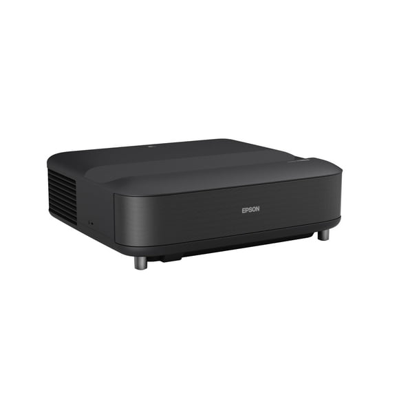 Epson EpiqVision Ultra LS650 Ultra Short Throw 3-Chip 3LCD Smart Streaming Laser Projector, 4K PRO-UHD, HDR, 3,600 Lumens, up to 120, Epson Setting Assistant, Android TV, Sound by Yamaha - Black