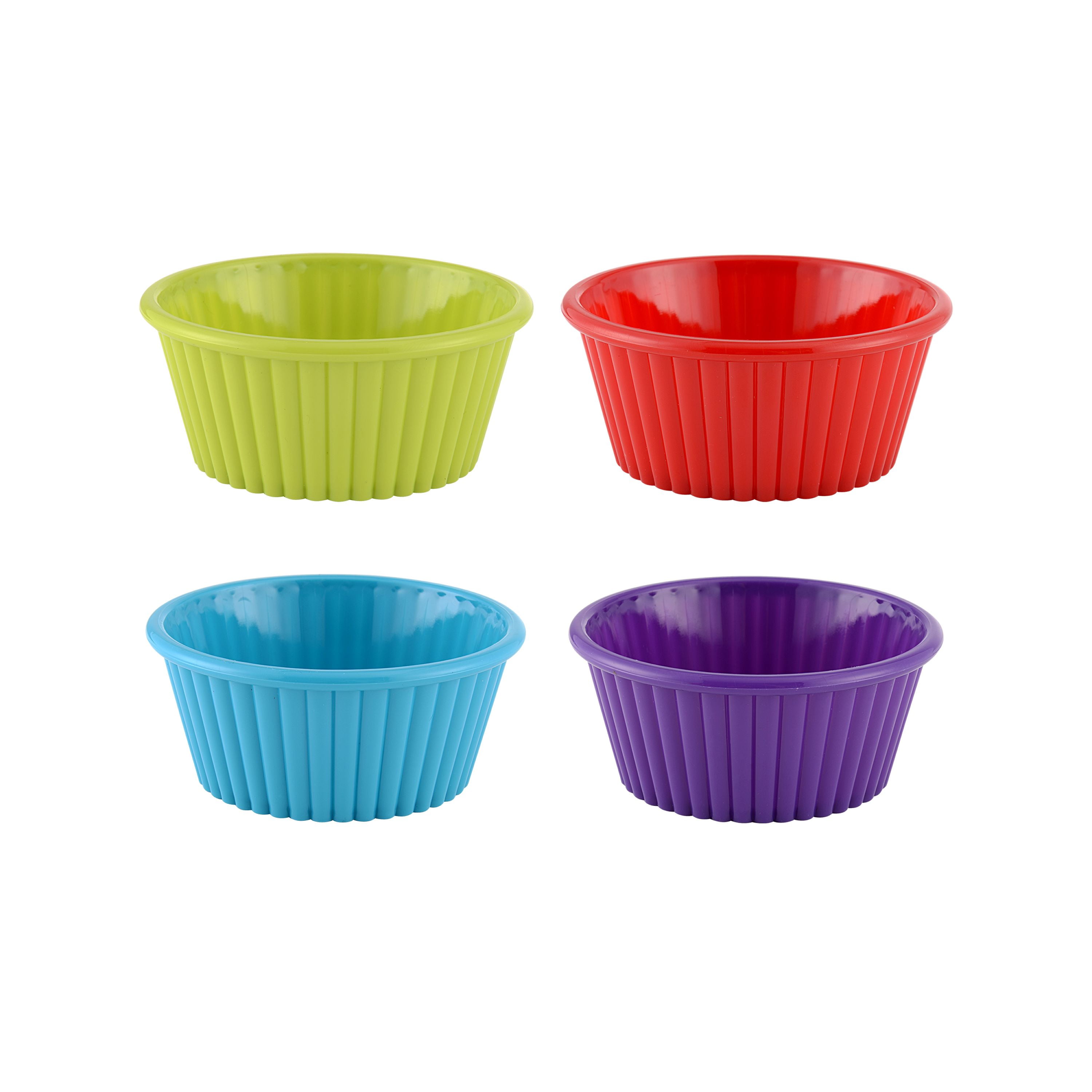 Mainstays Assorted Colors Prep Bowls, 8 Piece Count