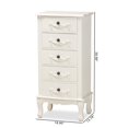 thumbnail image 2 of Baxton Studio Callen White Finished Wood 5-Drawer Chest, 2 of 10