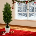thumbnail image 2 of Cheapark Artificial Green Plant & Bonsai Christmas Tree Ornaments - Realistic Low-Maintenance Design, Tree Decor Accents, Festive Additions for Christmas, 2 of 8
