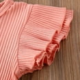 thumbnail image 5 of GRNSHTS 3Pcs Newborn Baby Girl Summer Clothes Short Sleeve Romper + Shorts + Headband Outfits, 5 of 7