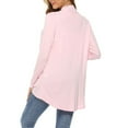thumbnail image 3 of IYYVV Womens Lightweight Cardigan with Pocket Long Sleeve Open Front Casual Loose Shrugs Fashion Fall Cardigans Sweater 2025 Pink M, 3 of 3