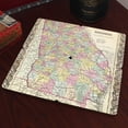 thumbnail image 2 of Torched Wood Drink Beer Coaster Georgia Old World Map 4"x4" Multicolor, 2 of 2