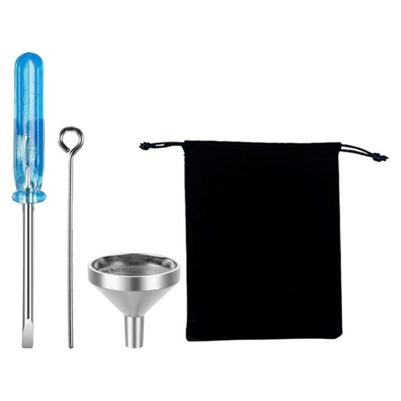 1 Set Mini Funnel Filler Kit Mini Funnel Set for Urn Cremation Jewelry Stainless Steel Funnel Filler Kit for Urn