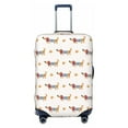 thumbnail image 2 of Goofa Dachshund Dog Puppy Pattern Luggage Covers For Suitcase,Suitcase Cover Protector Fit 18-32 Inch Luggage-X-Large, 2 of 9