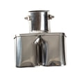 thumbnail image 6 of 63mm Exhaust Tips Muffler Stainless Steel Car Exhaust Tail Pipe Double Outlet Square Mouth End Pipe Silver, 6 of 6