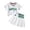 White, variant on Girls 2 Piece Outfits Short Sleeve V-Neck Tee with Pleated Skirt Tennis Dress Tops for Girls 12-18 Months