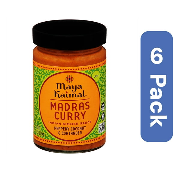 Maya Kaimal Summer Madras Curry Sauce 12.5 oz (Pack of 6)