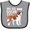 Heather and Black, variant on Inktastic My Big Sister is a Saint Bernard (white) Boys or Girls Baby Bib