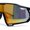 Black Orange Mirror, variant on Mens Trendy Futuristic Color Mirror Oversize Shield Sport Plastic Sunglasses White Pink Blue Mirror