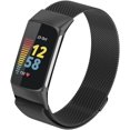 thumbnail image 1 of LAICAIW Magnetic Mesh Loop Bands Only Compatible with Fitbit Charge 5 Bands, No Buckle Design, Metal Adjustable Stainless Steel Wristbands Replacement Straps for Charge 5 Activity Tracker Women Men, 1 of 6