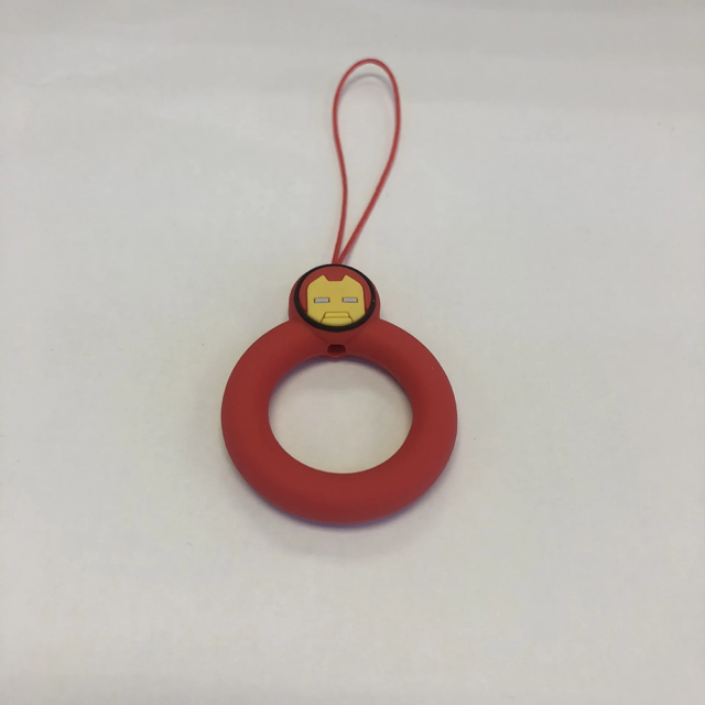 Nueva cuerda colgante para teléfono móvil de dibujos animados, accesorios de anillo de silicona, cuerda colgante para llave Usb móvil, forma de Donut recortada