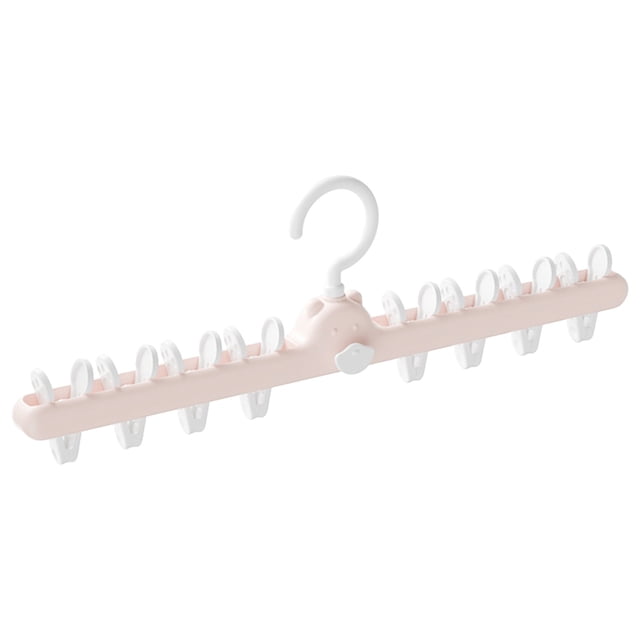 Hangers, Tyeign Multi Functional Drying Rack with 8 Clips - for Family Outdoor Travel, Portable Clothes Drying Clothes Hangers for Pants Clothes Hanger Over Door