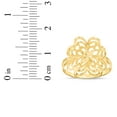 thumbnail image 4 of Floreo 10k Yellow Gold 17mm Flower Openwork Filigree Ring, 4 of 4
