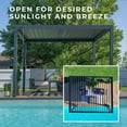 thumbnail image 6 of Backyard Discovery Sarasota 12'x10' Galvanized Steel Louvered Pergola Kit, Adjustable Roof, 6 of 14