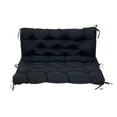 thumbnail image 2 of 3 Seater Bench Cushion with Backrest,Outdoor Porch Waterproof Chair Cushions Thicken Patio Furniture Replacement for Garden Backyard, 2 of 4