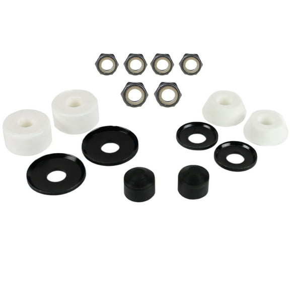Skateboard Truck Rebuild Kit 95A Bushings Washers Pivot Cups Nuts For 2 Trucks
