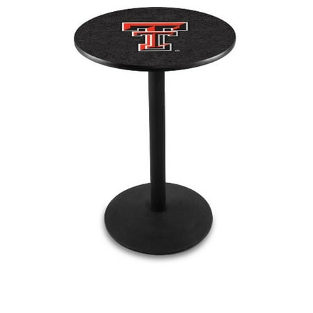 Texas Tech Pub Table - NCAA Pub Table by Holland Bar Stool, Black - Texas Tech, 36'' - L214