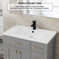 thumbnail image 4 of Eclife 36" Single Bathroom Vanity Set with Ceramic Sink Top,  Faucet, Drain, Water-resistant Paint, 4 of 8
