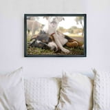 40x25 Frame Black Real Wood Picture Frame Width 0.75 inches | Interior ...
