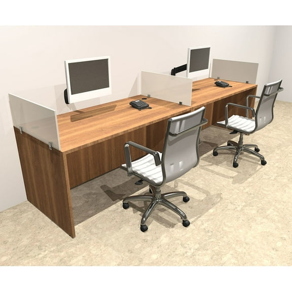 Two Person Divider Modern Office Workstation Desk Set, #OT-SUL-SP1
