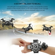 Portable Remote Control Watch Style 2.4G 0.3MP Wifi Mini Foldable Drone