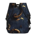 thumbnail image 4 of Balery Elegant Gold Scrollwork Mochila Escolar Impresa, Mochila Ligera para Viajes Casual, Mochila Duradera y Cómoda Multifuncional, Mochila para Laptop-One Size, 4 of 5
